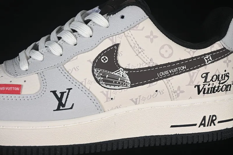 All categories Nk Air Force 1 Air Force series Nk Air Force 1 Low Air Force low-top Nike Air Force 1'07 Low Gray and white contrast Air Force 1 low-top casual sneakers DF0188-138
